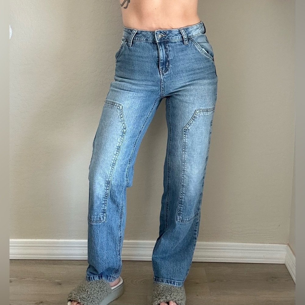Utility Straight Leg Jeans